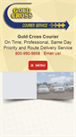 Mobile Screenshot of goldcrosscourier.com