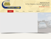 Tablet Screenshot of goldcrosscourier.com